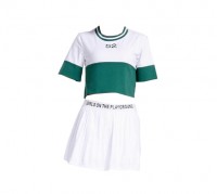 SKCU014 customized football baby Cheerleading Uniform style customized split Cheerleading Uniform style production pleated skirt Cheerleading Uniform style Cheerleading Uniform Center 45 degree